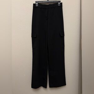 Elegant Black Wide Leg Women's Pants